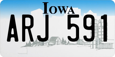 IA license plate ARJ591