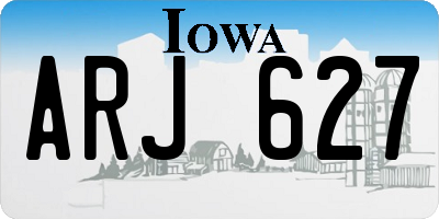 IA license plate ARJ627