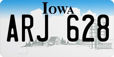 IA license plate ARJ628