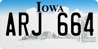 IA license plate ARJ664