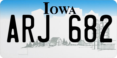IA license plate ARJ682