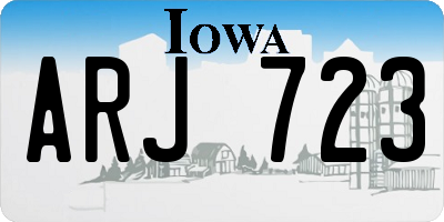 IA license plate ARJ723
