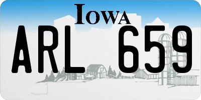 IA license plate ARL659