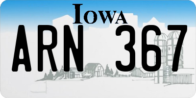 IA license plate ARN367