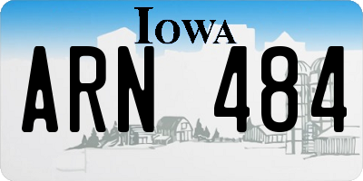 IA license plate ARN484