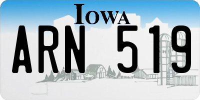 IA license plate ARN519
