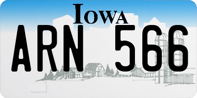 IA license plate ARN566