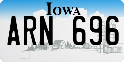 IA license plate ARN696