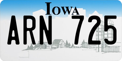 IA license plate ARN725