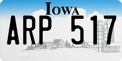 IA license plate ARP517