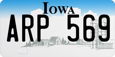 IA license plate ARP569