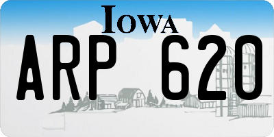 IA license plate ARP620