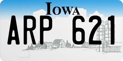 IA license plate ARP621