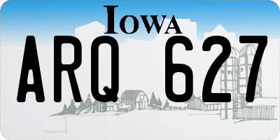 IA license plate ARQ627