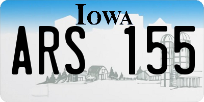 IA license plate ARS155