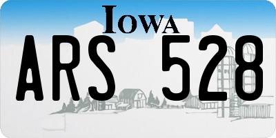 IA license plate ARS528