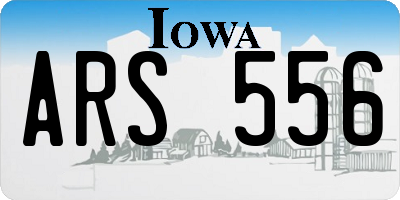 IA license plate ARS556