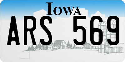 IA license plate ARS569