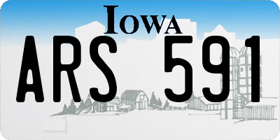 IA license plate ARS591