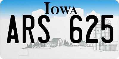 IA license plate ARS625
