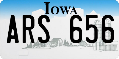 IA license plate ARS656