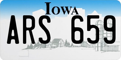 IA license plate ARS659