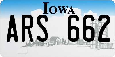 IA license plate ARS662