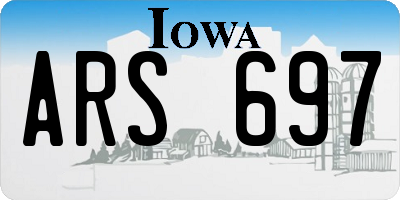 IA license plate ARS697
