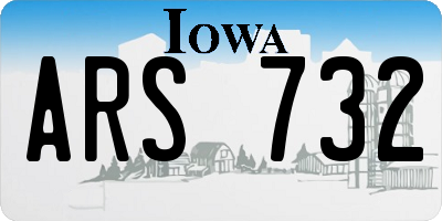 IA license plate ARS732