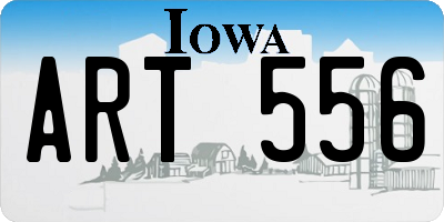 IA license plate ART556