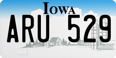 IA license plate ARU529