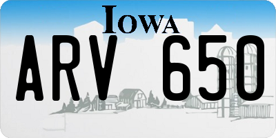IA license plate ARV650