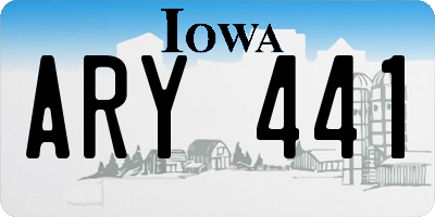 IA license plate ARY441