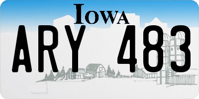 IA license plate ARY483