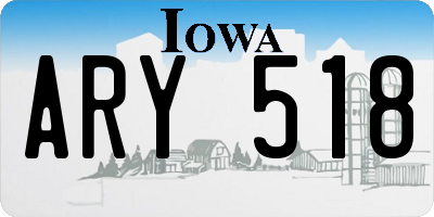 IA license plate ARY518