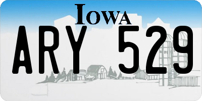 IA license plate ARY529