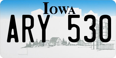 IA license plate ARY530