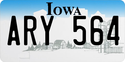 IA license plate ARY564
