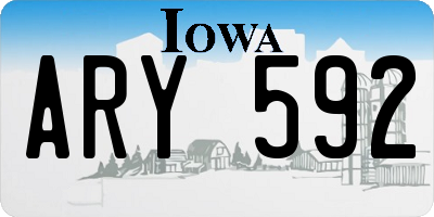 IA license plate ARY592