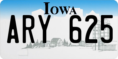 IA license plate ARY625