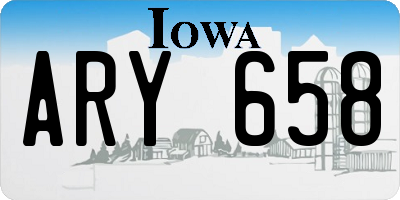 IA license plate ARY658
