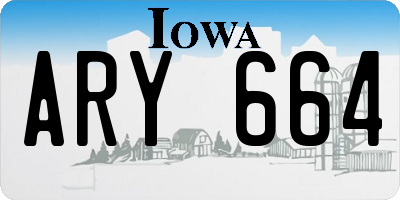 IA license plate ARY664