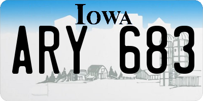 IA license plate ARY683