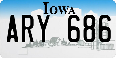 IA license plate ARY686