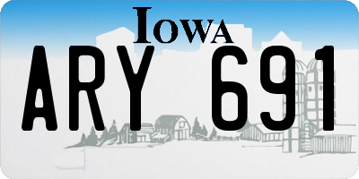 IA license plate ARY691