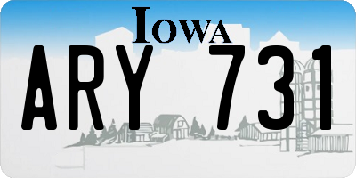 IA license plate ARY731