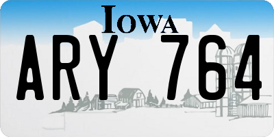 IA license plate ARY764