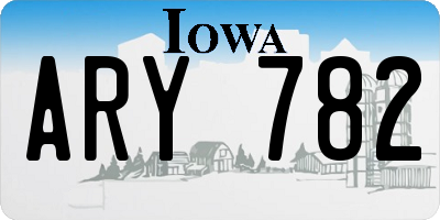 IA license plate ARY782