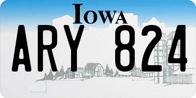 IA license plate ARY824