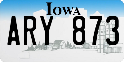 IA license plate ARY873